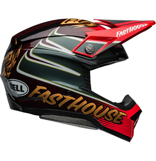 Bell MOTO-10 SPHERICAL Fasthouse DITD 24 Red/Gold – Kiwi Rider Shop