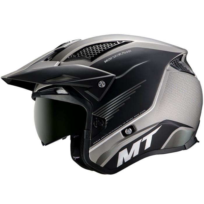 MT District SV Post Matt Black Grey