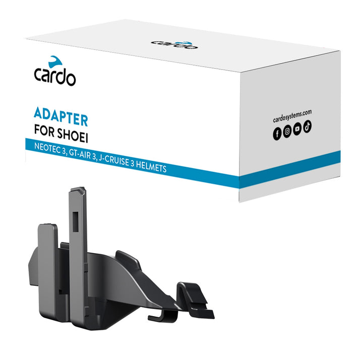Cardo Adaptor for Shoei Gen 3 Helmets: Neotec 3, GT-Air 3, J-Cruise 3